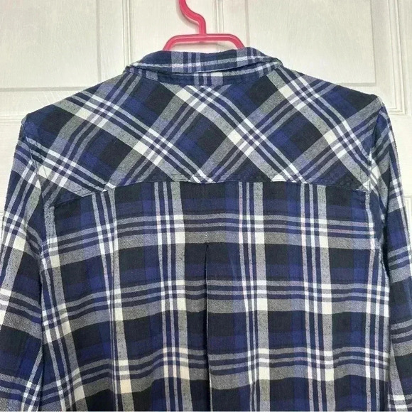 Wind River Button Up Plaid Shirt Front Pockets Blue / White / Black Size XL - Picture 16 of 16